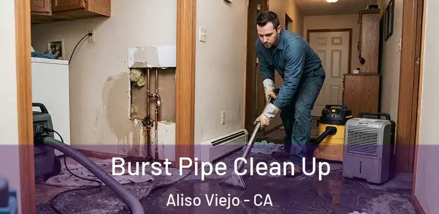  Burst Pipe Clean Up Aliso Viejo - CA