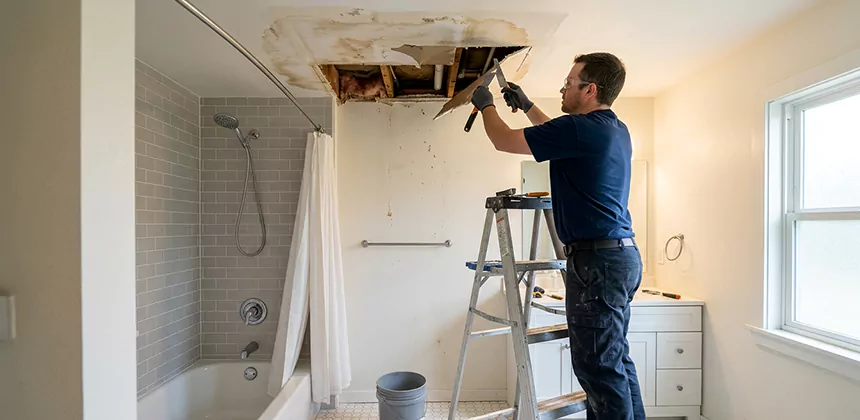 Bathroom Leak Ceiling Repair in Aliso Viejo